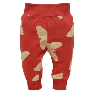 Abbildung von Pinokio Leggins Imagine, rot Schmetterlingsmuster, Mädchen 62 122 (68)