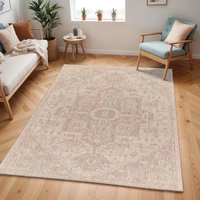 Abbildung von Surya Teppich &quot;Traditional 2389&quot;, rechteckig, In /Outdoor Boho Jute Optik, Balkon, Terrasse, Garten, Beige
