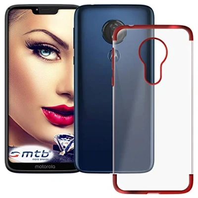 Abbildung von mtb more energy® Schutz Hülle Elegance für Motorola Moto G7 Power (6.2&#039;&#039;) rot flexibel TPU Frame Rahmen Case Cover Tasche