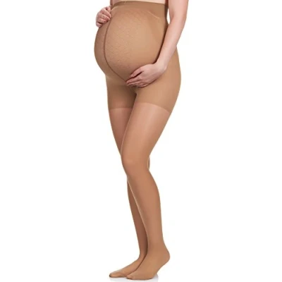 Abbildung von Merry Style Damen Umstandsstrumpfhose Schwangerschaftsstrumpfhose MS 109 40 DEN (Beige, S (32 36))