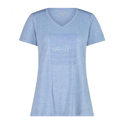 Abbildung von CMP Jersey Melange Damen T Shirt Sky Mel., 40, Mel, 34