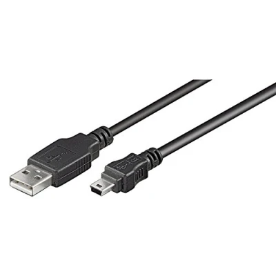 Abbildung von Goobay USB 2.0 Hi Speed Kabel A Stecker  Mini B schwarz Länge: Adapter, 30 cm