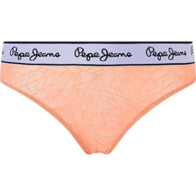 Abbildung von Pepe Jeans Damen Mesh Thong Bikini Style Underwear, Orange (Peach), XS