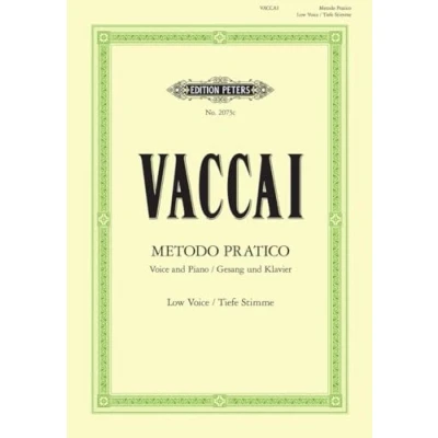 Abbildung von Metodo Pratico di Canto Italiano: Tiefe Singstimme / (für Gesang und Klavier) (Edition Peters)