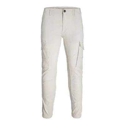 Abbildung von JACK &amp; JONES Male Cargohose Paul Flake, Farbe:Weiß, Jeans/Hosen Neu:33W / 32L