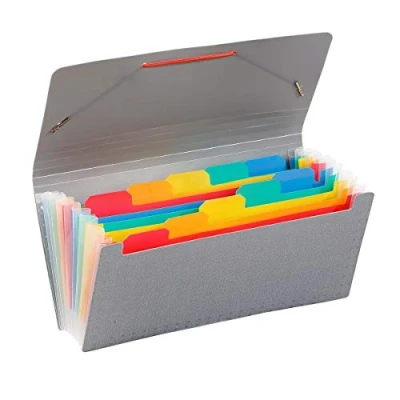 Abbildung von Viquel Fächermappe mit 10 Fächern Schechisches Format 26 x 13 cm Rainbow Touch