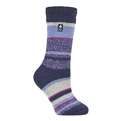 Abbildung von HEAT HOLDERS Damen Extra Warm Innen Flauschig Thermosocken für Geschenk Socken Winter (37 42, Indigo Night (Provence))