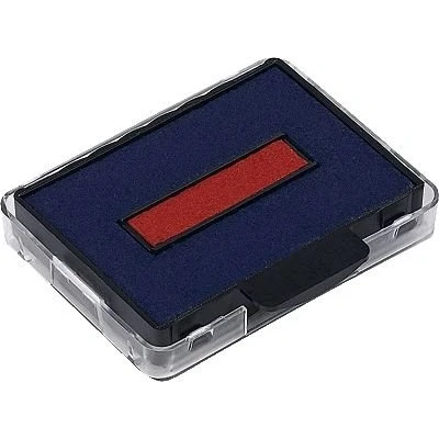 Abbildung von trodat Ersatzstempelkissen 6/50/2 4,1 x 2,4 cm blau/rot 2 Stück