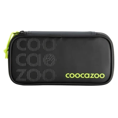 Abbildung von coocazoo Mäppchen „Tarp Black Thunder, schwarz, Federmäppchen, großes Hauptfach, Schlaufen für Zirkel, Geodreieck und Lineal, Stundenplanfach, Stiftehalter, Reißverschlussfach, ab der 3. Klasse