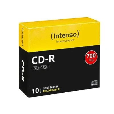 Abbildung von Intenso KF00419 CD R Rohlinge 700MB, 52x, Slim Case, 10er Box, Slimcase