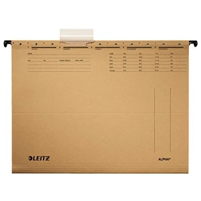 Abbildung von Leitz Hängemappe ALPHA/1915 00 A4 naturbraun 250g/qm, 1 Stück