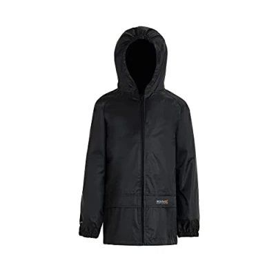 Abbildung von Regatta Kinder Strombreak Outdoorjacke, Schwarz, Gr.98