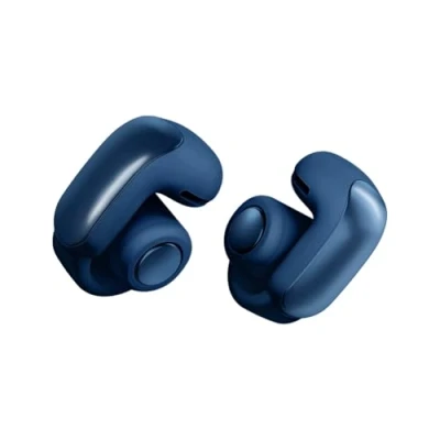 Abbildung von Bose Ultra Open Earbuds mit Bluetooth und OpenAudio Technologie, Clip On Kopfhörer, kabellose Ear Earbuds, immersive Audio, bis zu 48 Stunden Akkulaufzeit, Mondblau Limited Edition