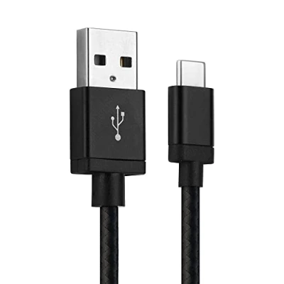 Abbildung von CELLONIC® USB Kabel 1m kompatibel mit DJI Osmo Pocket, Pocket 2, OM 4, Mobile 3, Action Ladekabel C Type auf A 2.0 Datenkabel 3A schwarz Nylon