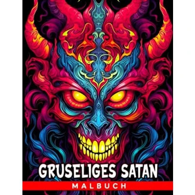 Abbildung von Gruseliges Satan Malbuch: Satanische Ausmalbilder mit gruseligen schaurigen Motiven für alle Altersgruppen Jungen und Mädchen um Spaß zu haben entspannen