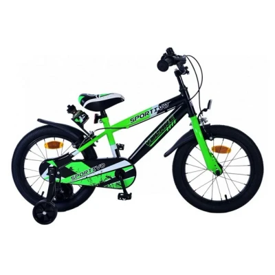 Abbildung von Volare Kinderfahrrad Sportivo für Jungen 16 Zoll Kinderrad Neon Schwarz Grün
