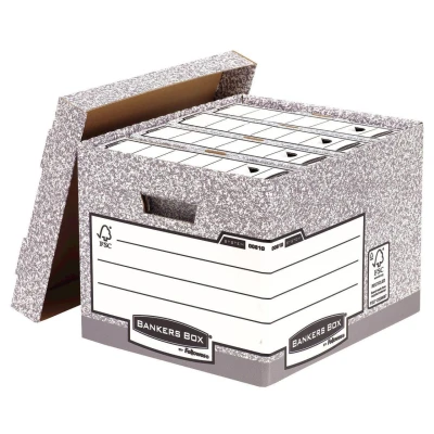 Abbildung von Bankers Box Archivboxen für Ordner 33,5 x 40,4 29,2 cm