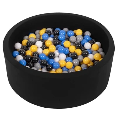 Abbildung von SELONIS Bällebad Kinder 90x30cm Bällepool für Baby 200 Bälle Enthalten