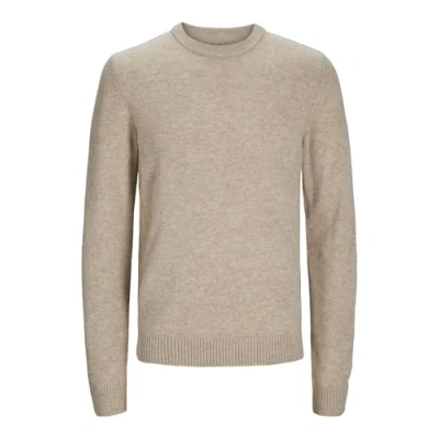 Abbildung von Jack &amp; Jones Strickpullover, Herren, Größe: Small, Oatmeal