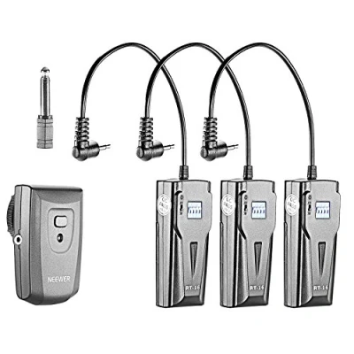 Abbildung von Neewer 16 Kanäle Wireless Radio Flash Speedlite Studio Triggerset, einschließlich (1) Sender und (3) Empfänger, passend für Canon Nikon Pentax Olympus Panasonic DSLR Kameras (RT 16)