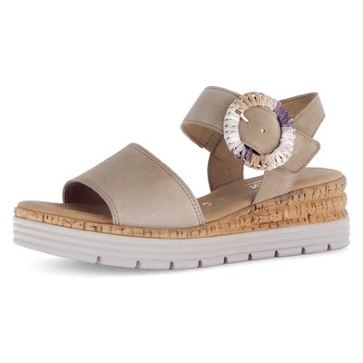 Abbildung von Gabor Keilsandalette &quot;GENUA&quot;, Sommerschuh, Riemchensandale, Komfortschuh in Weite G (=weit)