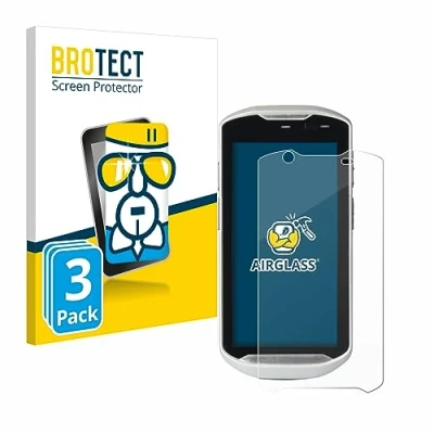 Abbildung von BROTECT Schutzglas für Zebra TC52 HC (3 Stück) Schutzfolie Panzer Folie Glas [Extrem Kratzfest 9H, Anti Fingerprint, Ultra Transparent]