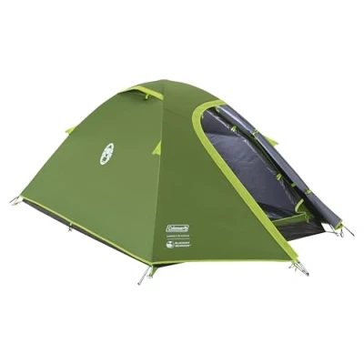 Abbildung von Coleman Zelt Darwin 2 4 Kompaktes bis Mann Kuppelzelt Modelle mit abgedunkelter Schlafkabine Leichtes Camping, Festival, Trekkingzelt 4500 mm wasserdicht integrierte Bodenplane