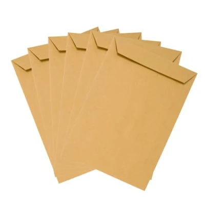 Abbildung von Emerson 20x Versandtasche braun DIN C5 162 x 229 mm 80g großer Briefumschlag Maxibrief haftklebend ohne Fenster Umschlag groß Briefkuvert a5 envelope big brown große Papier