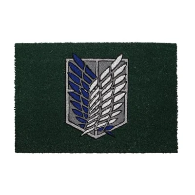 Abbildung von SD TOYS Fußmatte, 60 x 40 cm, Scout Attack on Titans Emblem