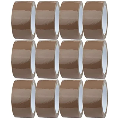 Abbildung von Crimson Starfish 12 x Packband Braun Rollen 48mm 66m Verpackungsbänder für Pakete, Kisten, Versand Klebeband Pakete &amp; Paketklebeband Umzugsbedarf