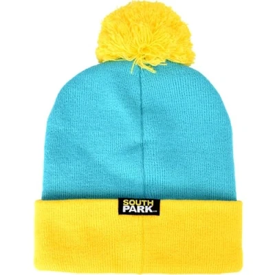 Abbildung von Concept One Unisex Erwachsene South Park Cartman Cosplay Strickmütze aus Acryl mit Bommel Beanie Mütze, Türkis/Ausflug, einfarbig (Getaway Solids), Einheitsgre