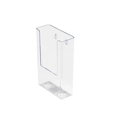 Abbildung von Deflecto Flatback Broschürenständer für Wandmontage 1 Fach Hochformat 1/3 A4 transparent