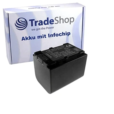 Abbildung von Trade Shop Li Ion Akku 2100mAh kompatibel mit Sony NP FV30 FV50 FV70 FV100 FV 30 50 70 100
