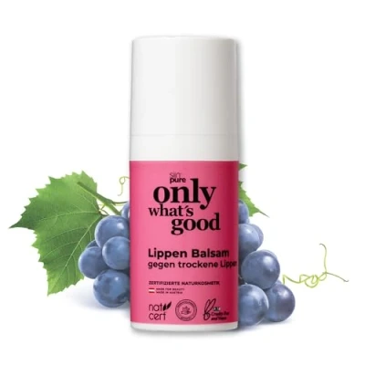 Abbildung von Only what&#039;s good Lippenbalsam gegen trockene &amp; spröde Lippen intensive Lippenpflege schützt vor Kälte Austrocknen mit Olivenöl natürliches Lip Balm dermatologisch getestet