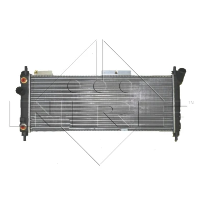 Abbildung von NRF 53631 Kühler, Motorkühlung Aluminium 680 268 32 Kühlrippen mechanisch gefügt OPEL: Corsa B Schrägheck, Combo Kastenwagen, Tigra Coupe