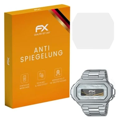Abbildung von atFoliX Panzerfolie kompatibel mit Casio A1000D 7EF Schutzfolie, entspiegelnde und stoßdämpfende FX Folie (3X)