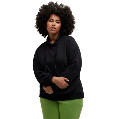 Abbildung von Ulla Popken Sweatshirt, Damen, Größe: 50/52, Schwarz