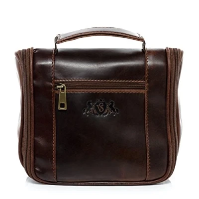 Abbildung von SID &amp; VAIN Hanging Beauty CASE Heathrow Kosmetiktasche brauncognac, Herren, Größe: One Size, Braun cognac