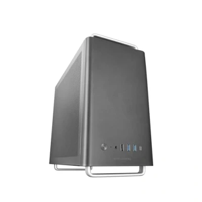 Abbildung von Mars Gaming MC Elite, Hochleistungs Micro ATX PC Gehäuse aus Metall, Seiten und Top Mesh Design, 3X FDB Lüfter, Mini Tower Aluminiumgriffen Füßen, Dual SFX Netzteilunterstützung, Schwarz