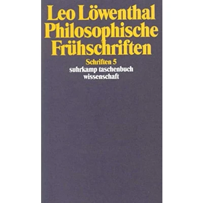 Abbildung von Schriften. 5 Bände: Band 5: Philosophische Frühschriften (suhrkamp taschenbuch wissenschaft)
