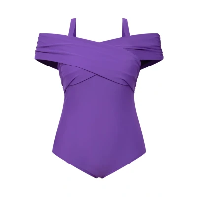 Abbildung von Ulla Popken Badeanzug, Damen, Größe: 48, Violet