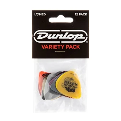 Abbildung von JIM DUNLOP Plektrum Variety Pack Flexible und Medium, 12 Stück, Multicolor, tortex, celluloid, ultex, nylon, max grip gator