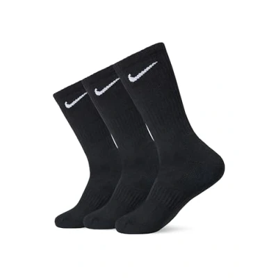 Abbildung von Nike Unisex Everyday Cush Crew 3pr Socken, Black/White, XL EU