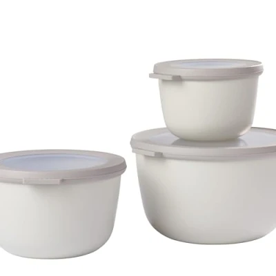 Abbildung von Mepal Schüssel Set Nordic White 3 teilig (500 ml, 1 und 2 Liter)