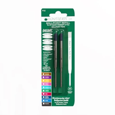 Abbildung von Monteverde Soft Kugelschreibermine (Parker) Medium Blue Black 2 Pc