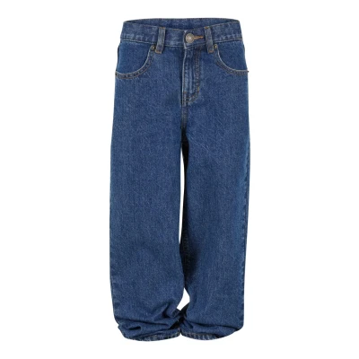 Abbildung von Urban Classics Jeans Straight Leg für Kinder, Größe: 158/164, Mid indigo washed