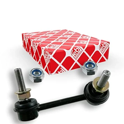 Abbildung von febi BILSTEIN 21811 Koppelstange Vorderachse links 90 M10 x 1,25 Plus mit selbstsichernder Mutter Metall NISSAN: Maxima V QX Limousine