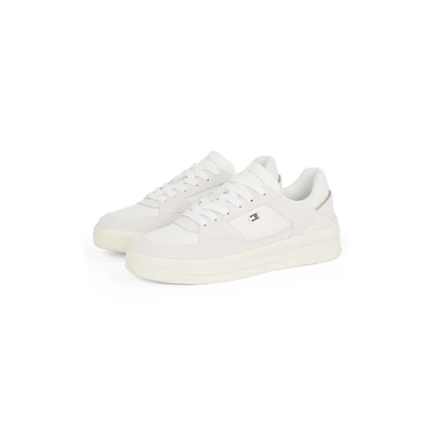 Abbildung von Tommy Hilfiger Essential Basket Sneaker low, Damen, Größe: 36, Ecru Schuhe
