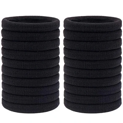 Abbildung von H&amp;S Haarband 50 Stk. Haargummis, 10mm Schwarz, Weich, Elastisch, 1 tlg., Hair Ties Set Pieces, Black, Soft, Elastic, Metal Free