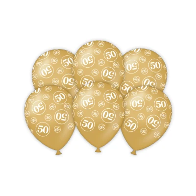Abbildung von 50 Jahre Luftballons 6 Stück